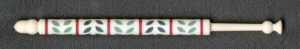 Acorn - Decorated Bone Bobbins- Lines and Leaves